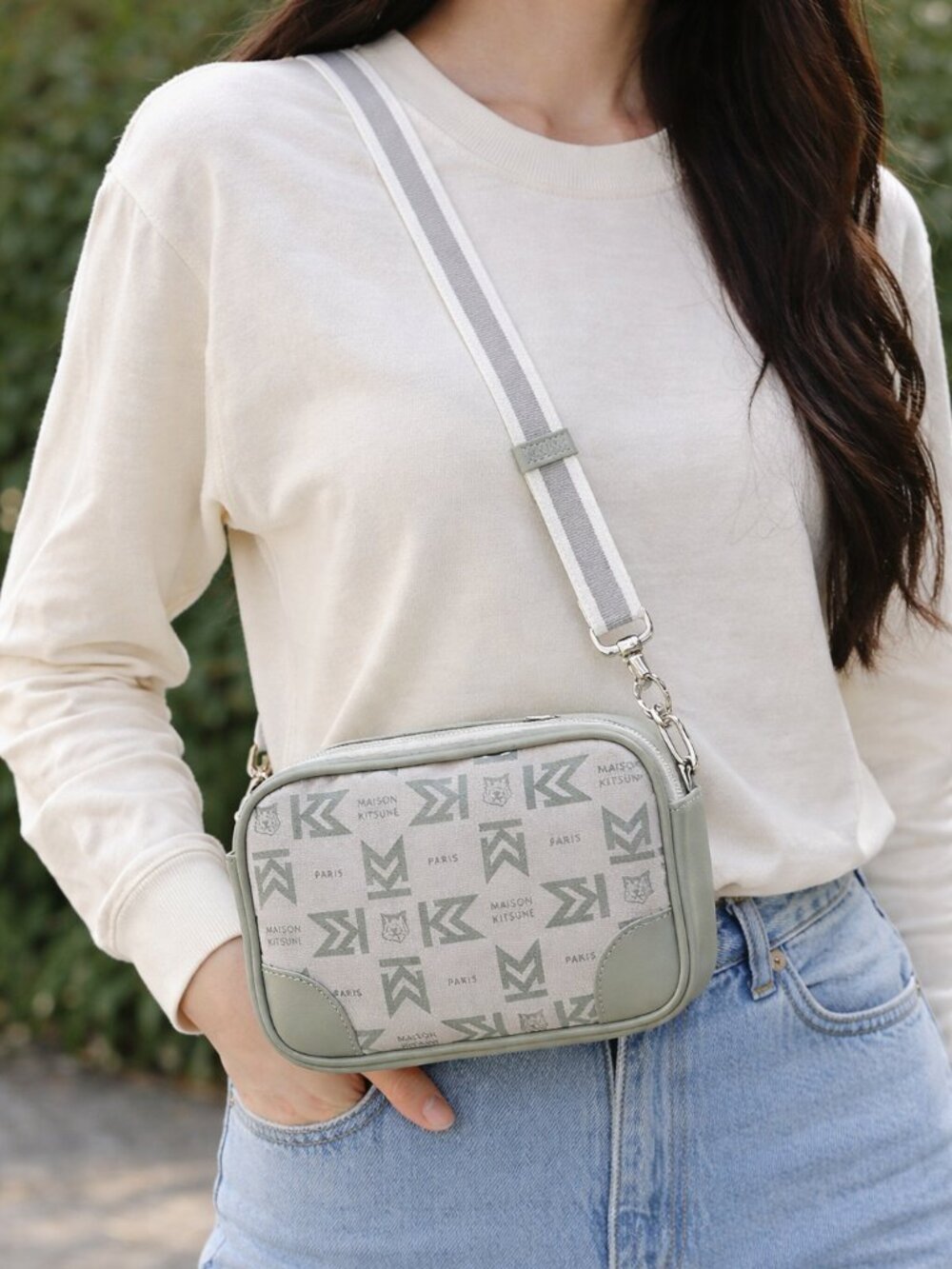 EVA Air x Maison Kitsuné Amenity Kit Crossbody Bag